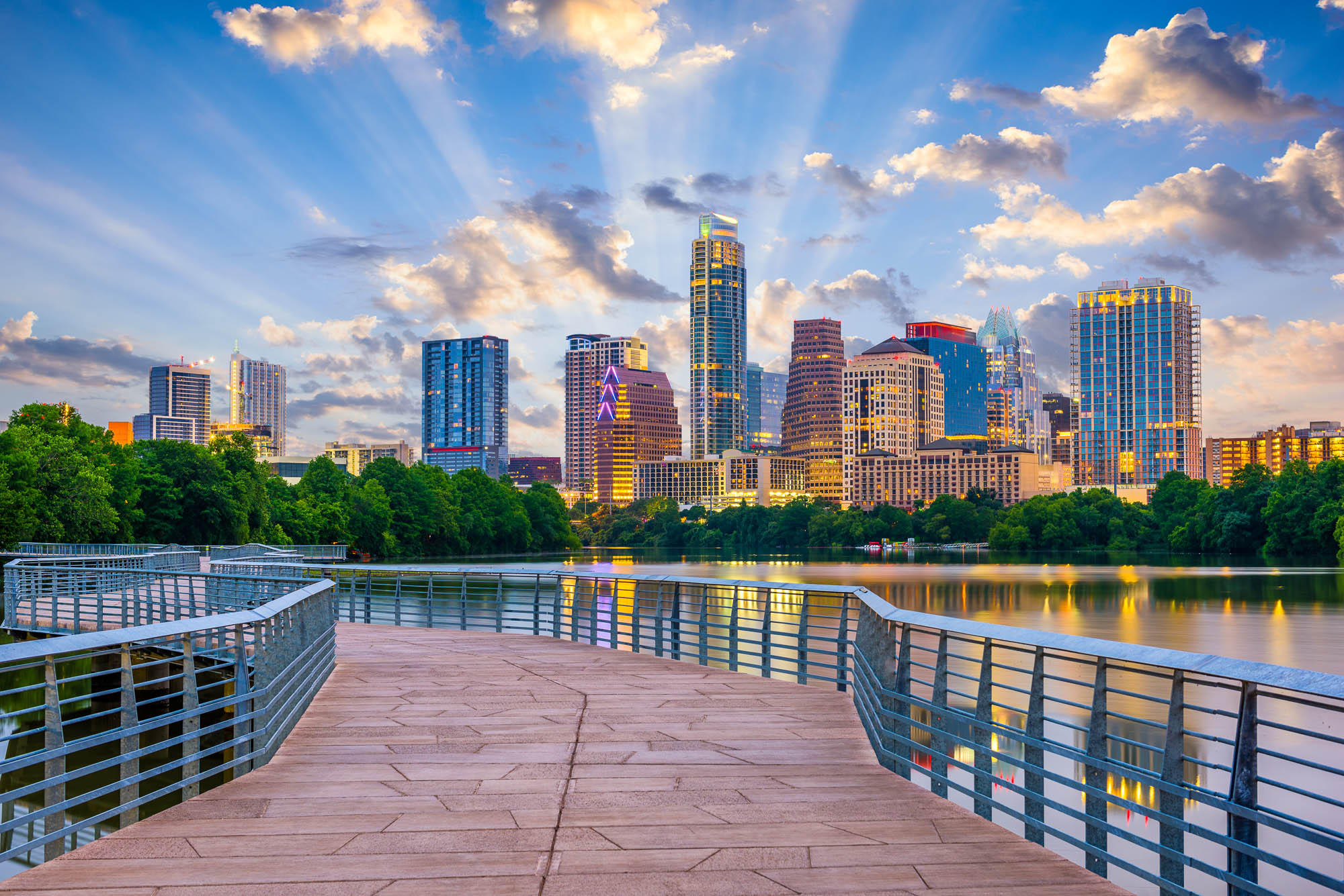 Austin,,Texas,,Usa,Downtown,Skyline,Over,The,Colorado,River. Austin,,Texas,,Usa,Downtown,Skyline,Over,The,Colorado,River.
