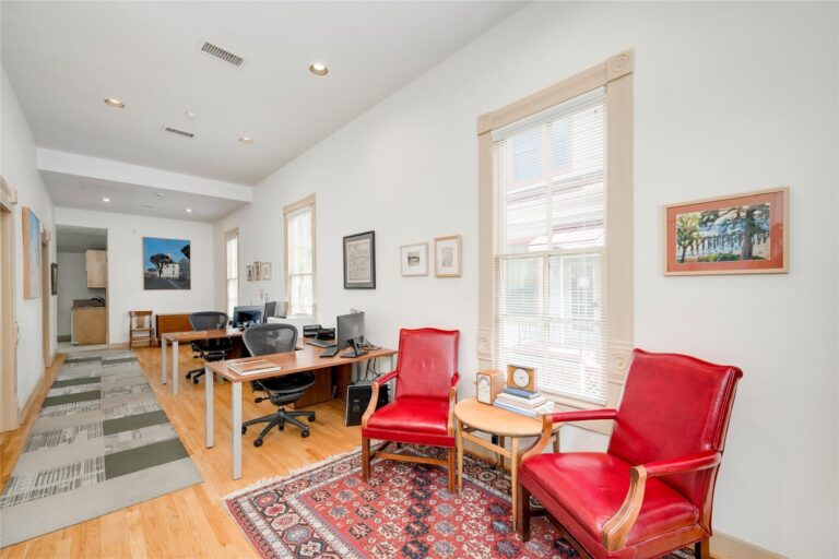 Open work area and reception at 1102 West Avenue, Suite 100, Austin, TX 78701