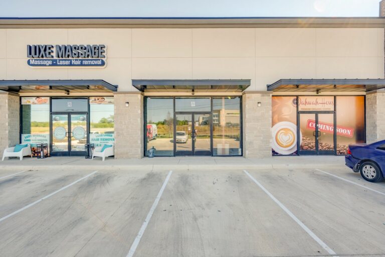 Suite storefront and neighboring businesses at 14300 Ronald Reagan Blvd, Suite 304, Leander, TX 78641
