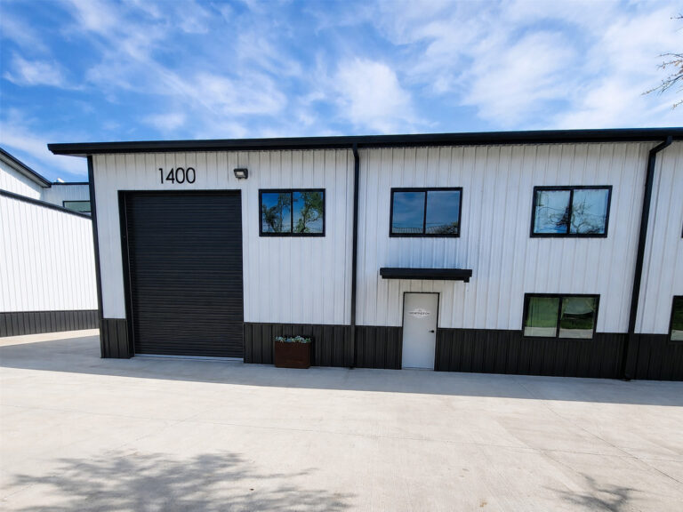 Suite 1400 exterior and overhead door at 15210 Fitzhugh Rd, Austin, TX 78736