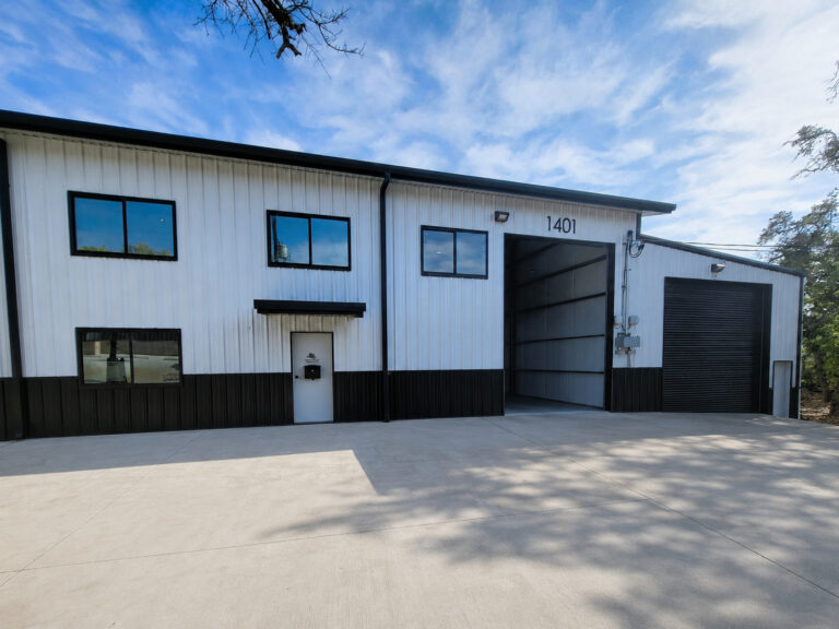 Suite 1401 exterior and overhead doors at 15210 Fitzhugh Rd, Austin, TX 78736