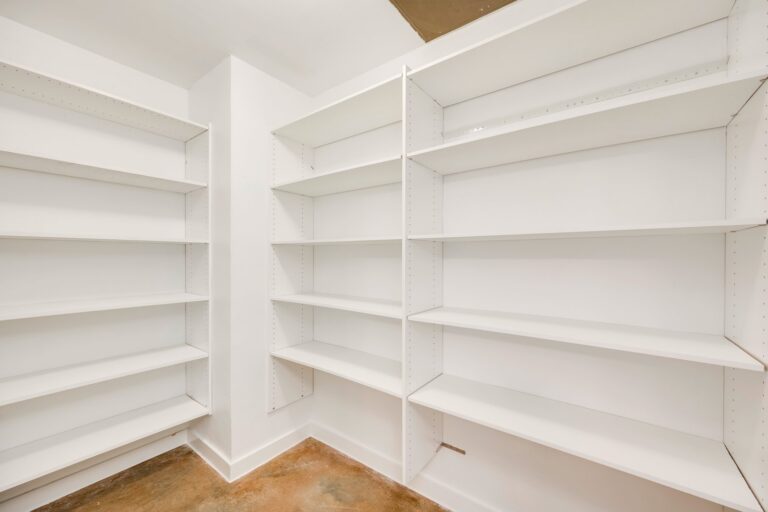 Built-in storage shelves at 1601 E Cesar Chavez St, Unit 104, Austin, TX 78702